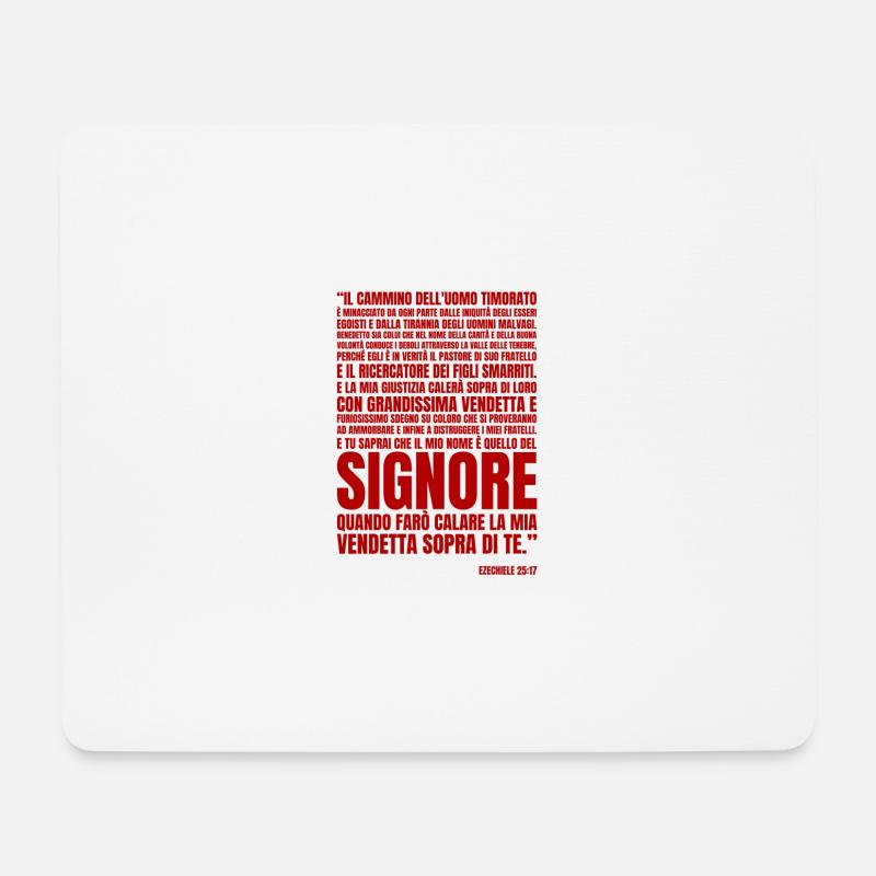 Hesekiel 25:17 - Mousepad (Querformat) - Weiß