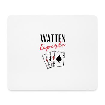 Watten Experte - Mousepad (Querformat) - Weiß - Vorne