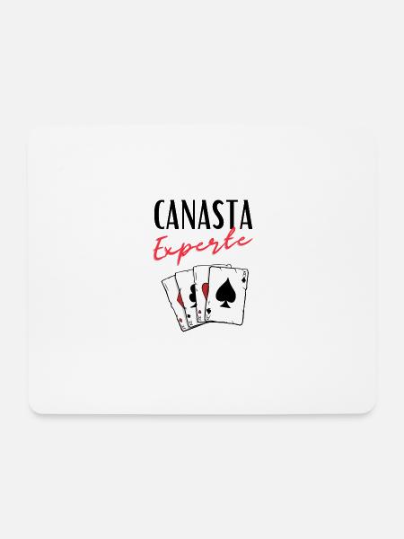 Canasta Experte - Mousepad (Querformat) - Weiß