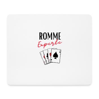 Expert Rami - Tapis de souris (format paysage) - blanc - Devant