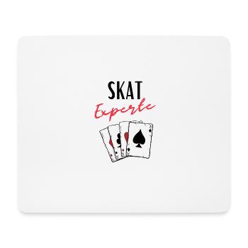 Skat Experte - Mousepad (Querformat) - Weiß - Vorne