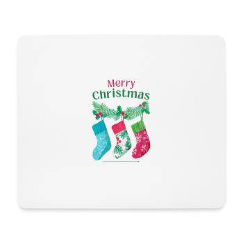 Merry Christmas - Mousepad (Querformat) - Weiß - Vorne