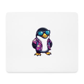 Penguin Comic Cool Summer - Mouse Pad (horizontal) - white - Front