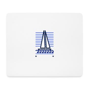 Segelboot, oh Segelboot! - Mousepad (Querformat) - Weiß - Vorne