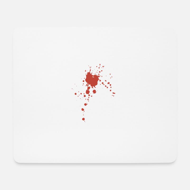 Blood splash - Mouse Pad (horizontal) - white
