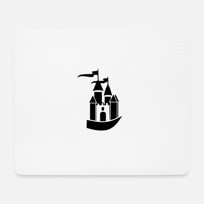 Burg - Mousepad (Querformat) - Weiß