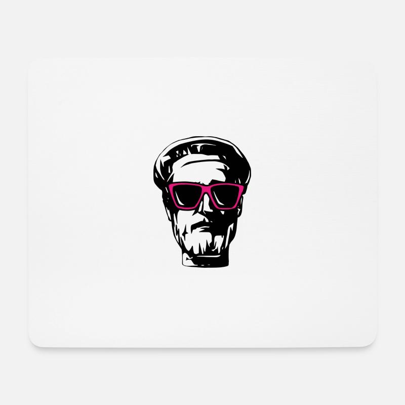 Mainzer Johannes Gutenberg - Mousepad (Querformat) - Weiß