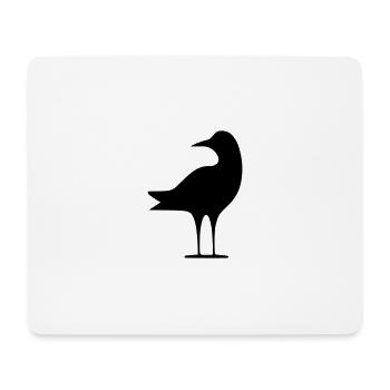 Mouette - Tapis de souris (format paysage) - blanc - Devant