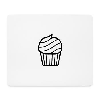 muffin - Tapis de souris (format paysage) - blanc - Devant