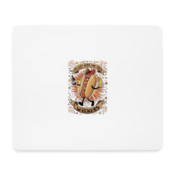 I'm Just Here For The Wieners 4th of July Hot Dog - Mousepad (Querformat) - Weiß - Vorne