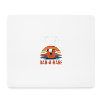 I Keep All My Dad Jokes In A Dad-A-Base Fathers - Mousepad (Querformat) - Weiß - Vorne