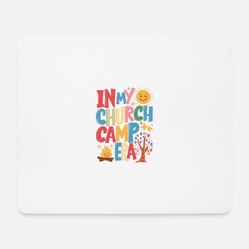 In My Church Camp Era VBS, Bible Camp Fun - Mousepad (Querformat) - Weiß