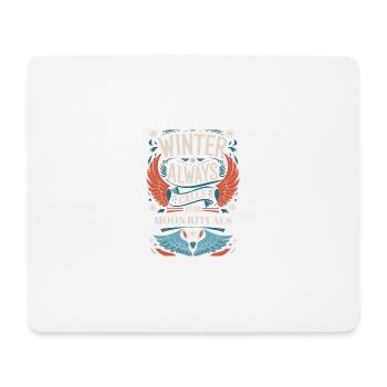 Winter Always Calls For Moon Rituals Design - Mouse Pad (horizontal) - white - Front