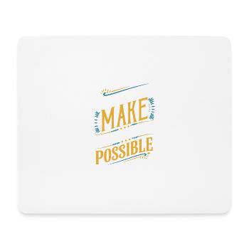 Audio Books Make Entrepreneurship Possible - Mouse Pad (horizontal) - white - Front