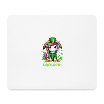 Lepricorn St. Patrick's Day Magisches Einhorn Charm - Mousepad (Querformat) - Weiß - Vorne