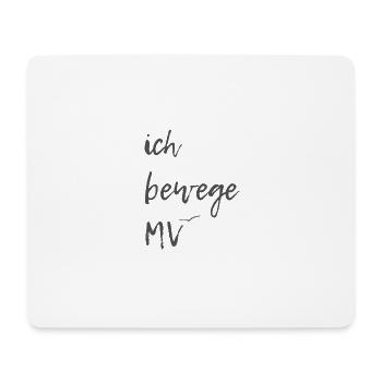 ich bewege mv - Mousepad (Querformat) - Weiß - Vorne