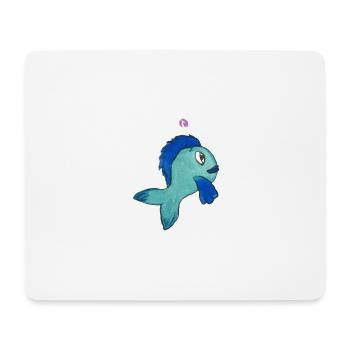 Fisch Forelle - Mousepad (Querformat) - Weiß - Vorne