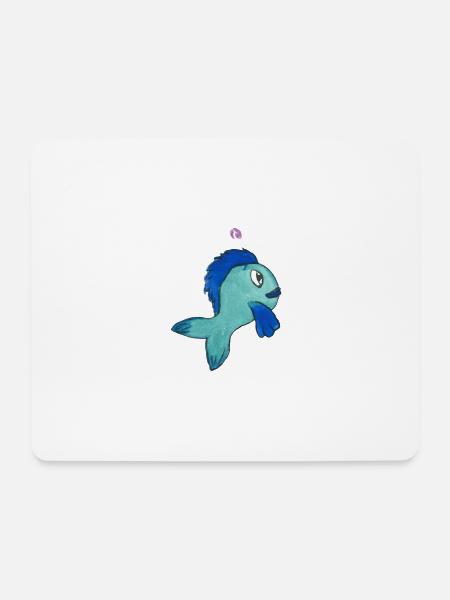 Fisch Forelle - Mousepad (Querformat) - Weiß