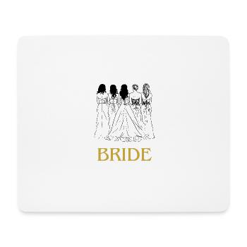 Mariée d’enterrement de vie de garçon - Tapis de souris (format paysage) - blanc - Devant