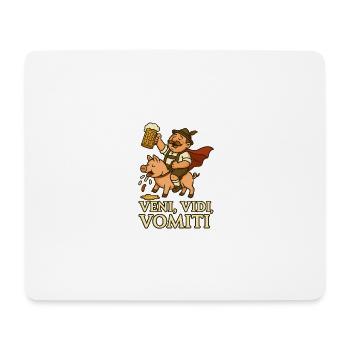 Bayrisch Bierfest Lustig Veni Vidi Vomiti - Mousepad (Querformat) - Weiß - Vorne