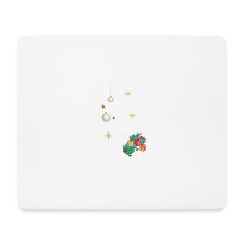 Golden Celebration Balls and Gifts - Mouse Pad (horizontal) - white - Front