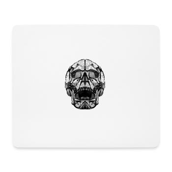 Menschlicher Schädel - Mousepad (Querformat) - Weiß - Vorne