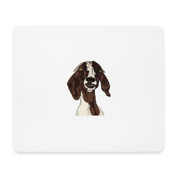 goat - Mouse Pad (horizontal) - white - Front