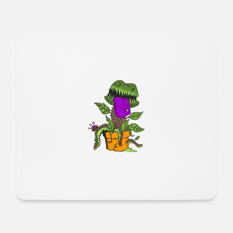 Fleischfressende Pflanze - Mousepad (Querformat) - Weiß