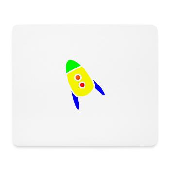 Raketenkind ok - Mousepad (Querformat) - Weiß - Vorne