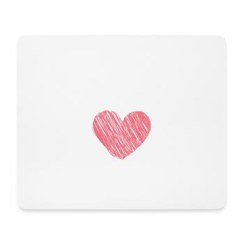 Betreuung mit Herz Pflegekraft Spruch Job Hilfe - Mousepad (Querformat) - Weiß - Vorne