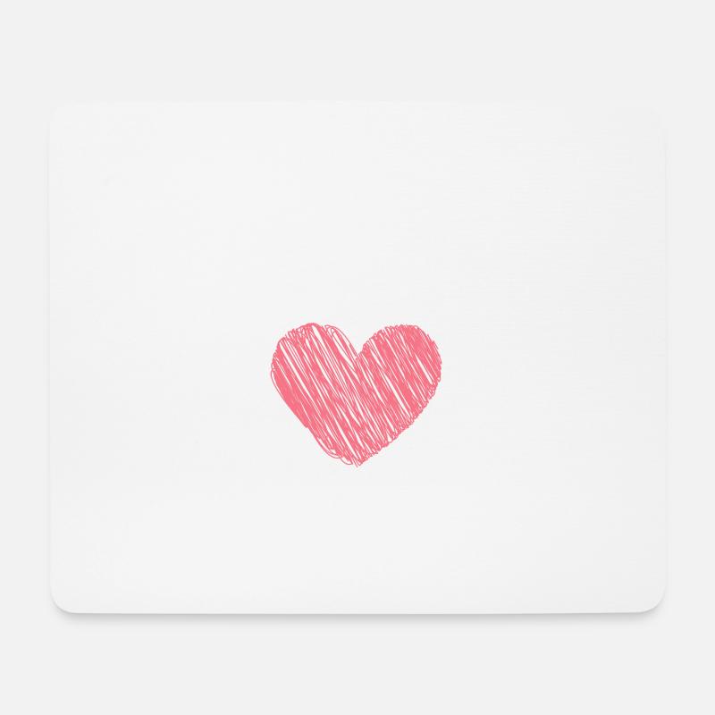Betreuung mit Herz Pflegekraft Spruch Job Hilfe - Mousepad (Querformat) - Weiß