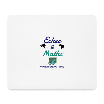 Idée cadeau prof de maths - Tapis de souris (format paysage) - blanc - Devant