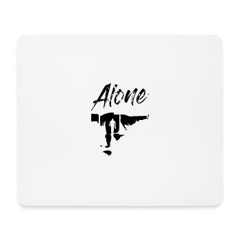 Einsamer Mann - Mousepad (Querformat) - Weiß - Vorne