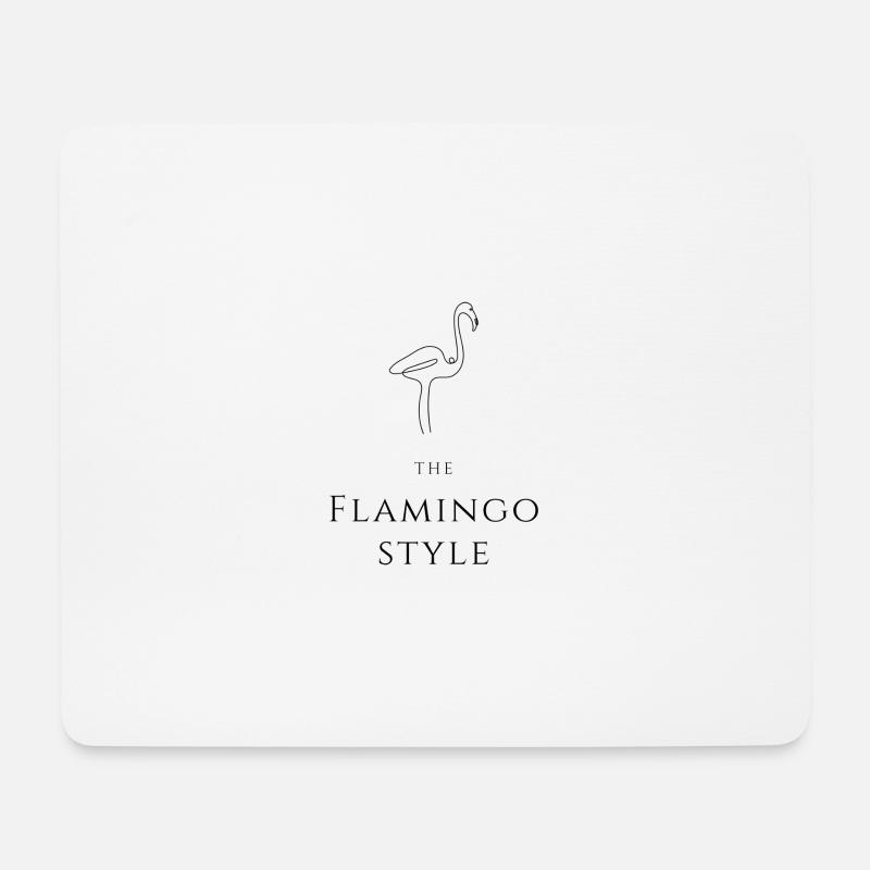 Flamingo style - Mouse Pad (horizontal) - white