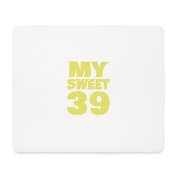 Alter 39 - Mousepad (Querformat) - Weiß - Vorne