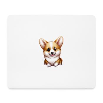 corgi - Mousepad (Querformat) - Weiß - Vorne