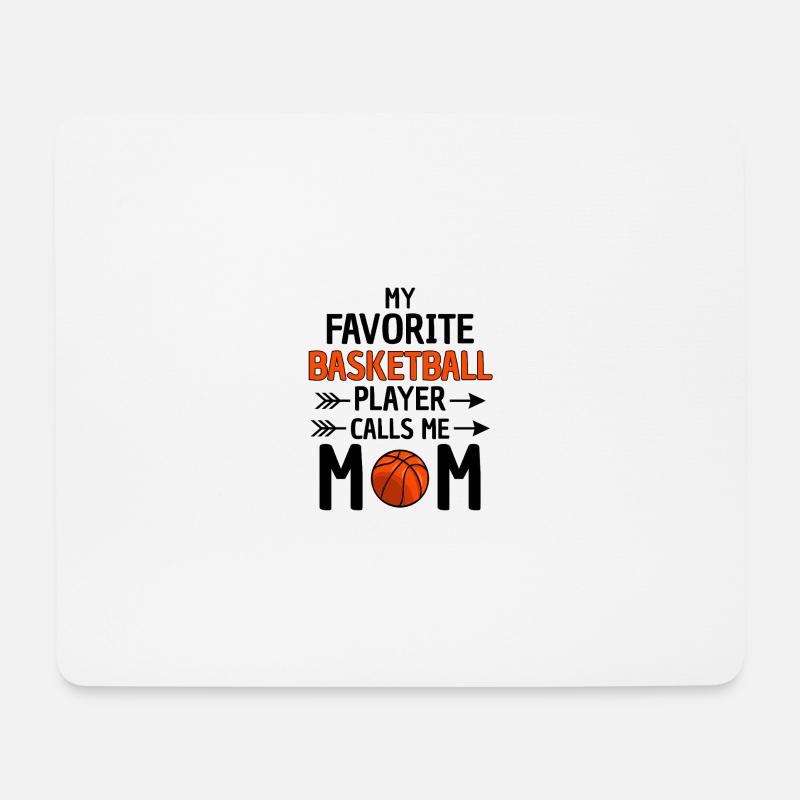Stolze Basketball Mama Spruch - Mousepad (Querformat) - Weiß