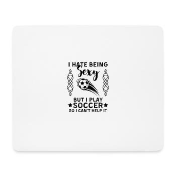 Lustiger Fußball Spruch Fußballspieler - Mousepad (Querformat) - Weiß - Vorne