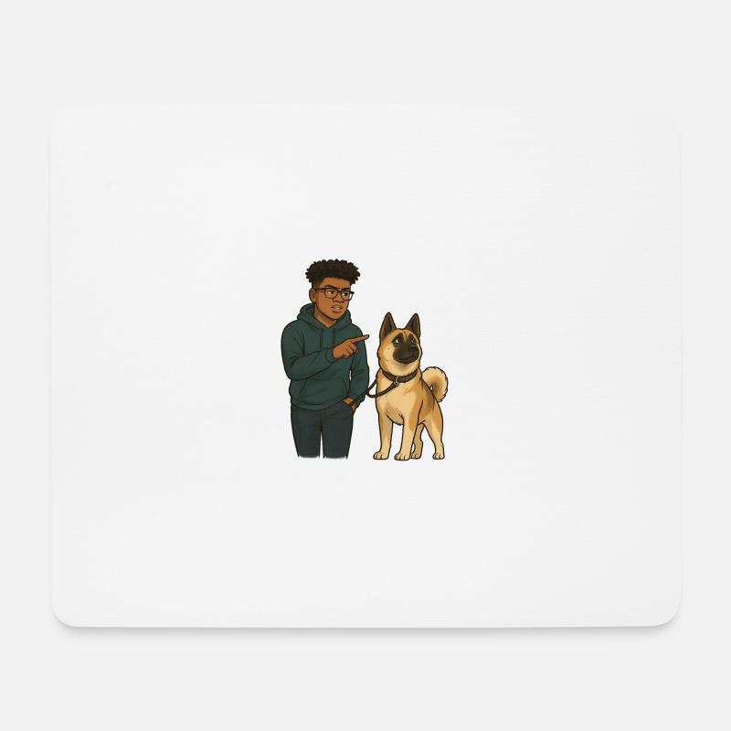 Matt & Holly - Mousepad (Querformat) - Weiß