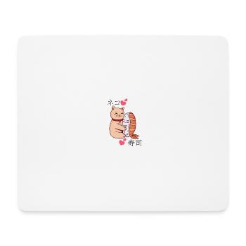 chat sushi doux kawaii - Tapis de souris (format paysage) - blanc - Devant