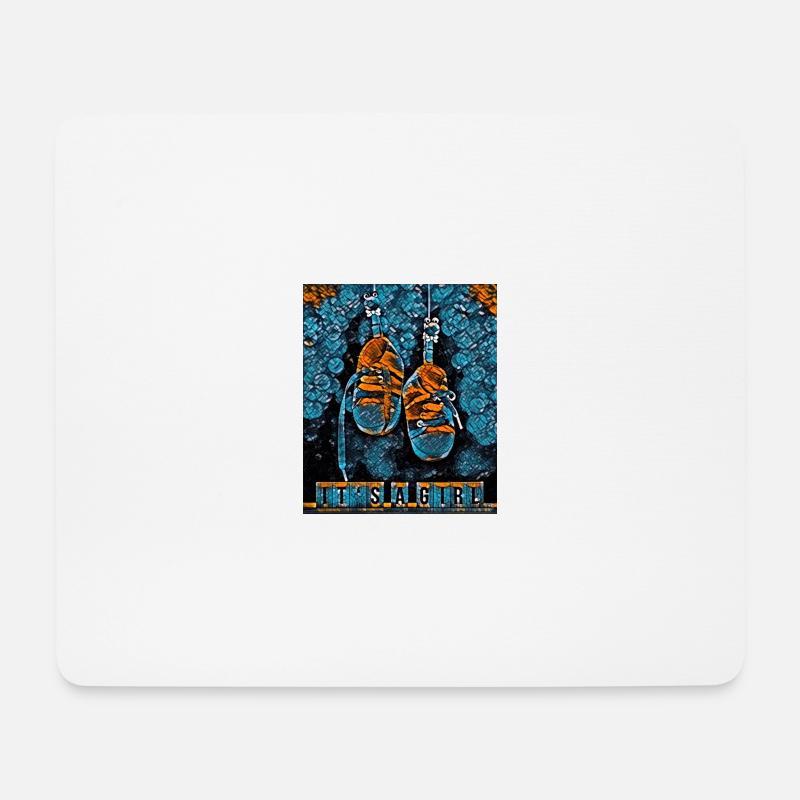 Kinderschuhe - Mousepad (Querformat) - Weiß