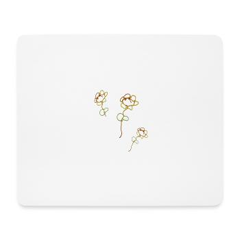 Leas Flowers - Mousepad (Querformat) - Weiß - Vorne