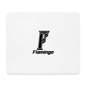 FLAMINGO - Mousepad (Querformat) - Weiß - Vorne