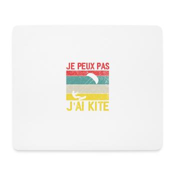I Can't I Kite Gift Humor - Mouse Pad (horizontal) - white - Front