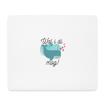 wal - Mousepad (Querformat) - Weiß - Vorne