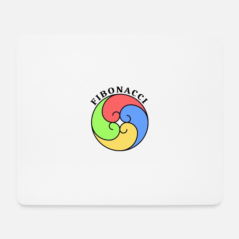 Fibonacci - Mousepad (Querformat) - Weiß