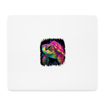 wildlife creature present hawksbill bday - Mousepad (Querformat) - Weiß - Vorne