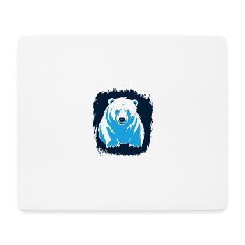 Alaska Brutalité AntivalentineDay Humour Pôle Nord - Tapis de souris (format paysage) - blanc - Devant