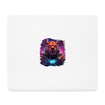 gift birthday present idea funny wild animal - Mousepad (Querformat) - Weiß - Vorne