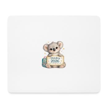 Kuscheliger Schulstart Koala 2026 - Mousepad (Querformat) - Weiß - Vorne